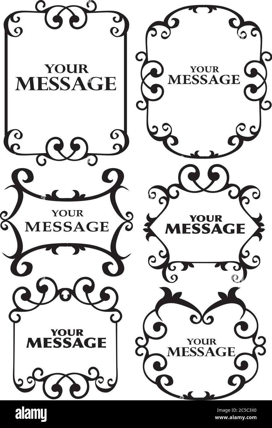 Vector set vintage labels with spaces for own copy Stock Vector Image ...