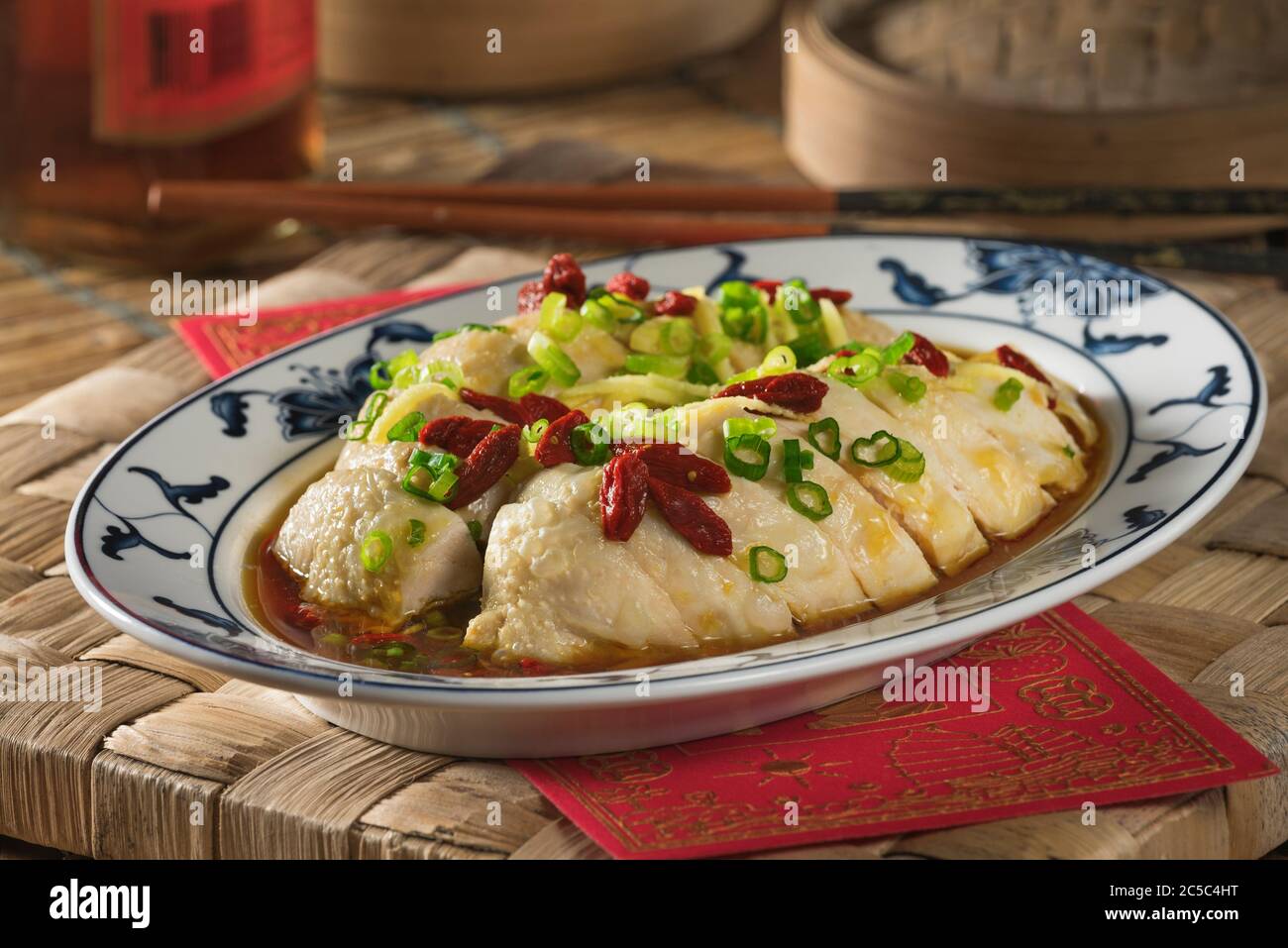 Chinese drunken chicken. Food China Stock Photo