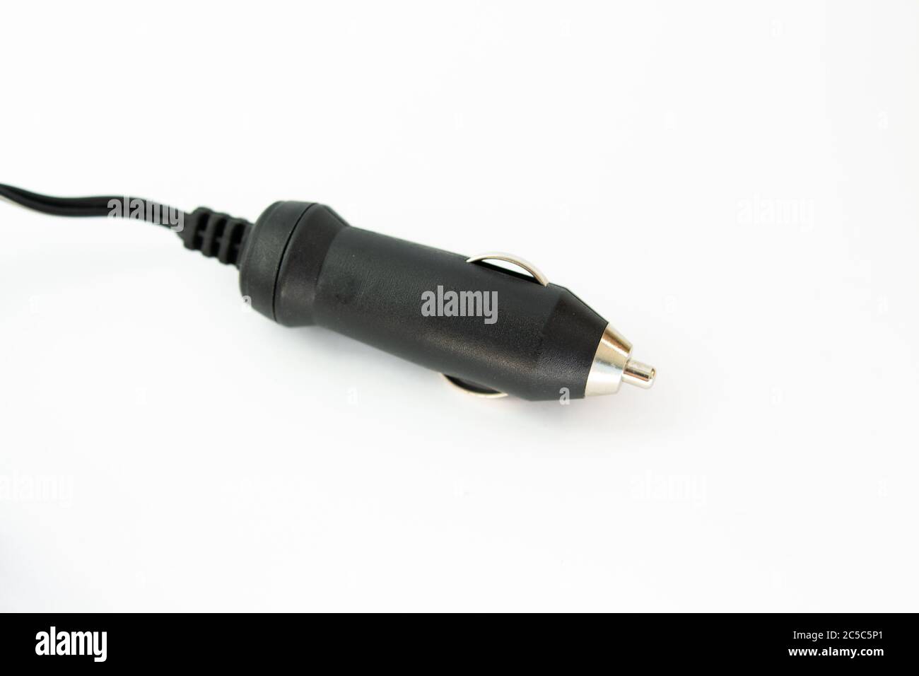 charging a cigarette lighter on white background Stock Photo