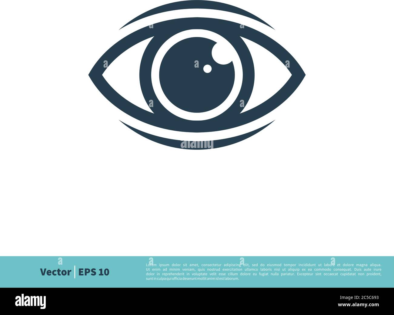 Eyeball Vision Icon Vector Logo Template Illustration Design. Vector EPS 10. Stock Vector