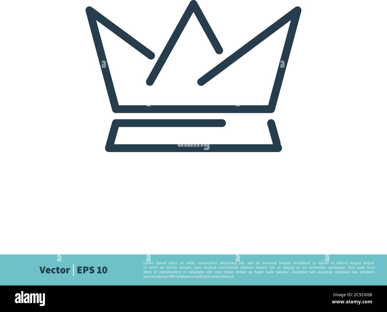 Crown Icon Vector Logo Template Illustration Design. Vector EPS 10. Stock Vector