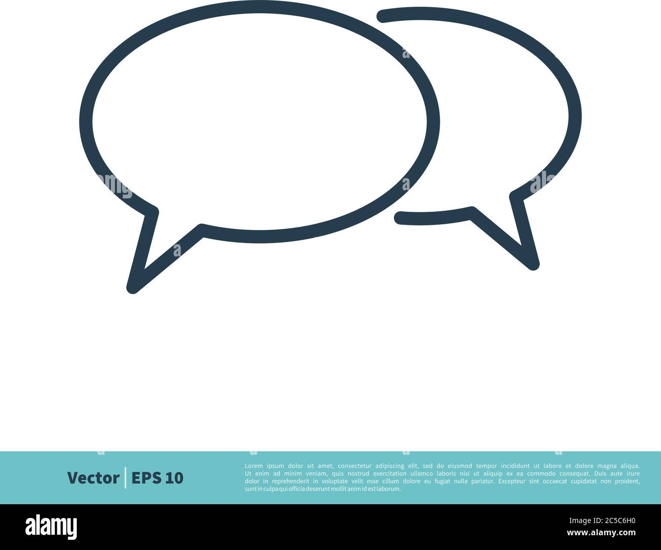 Speech Bubble Icon Vector Logo Template Illustration Design. Vector EPS 10. Stock Vector