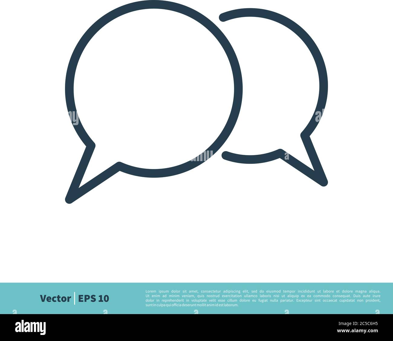 Speech Bubble Icon Vector Logo Template Illustration Design. Vector EPS 10. Stock Vector
