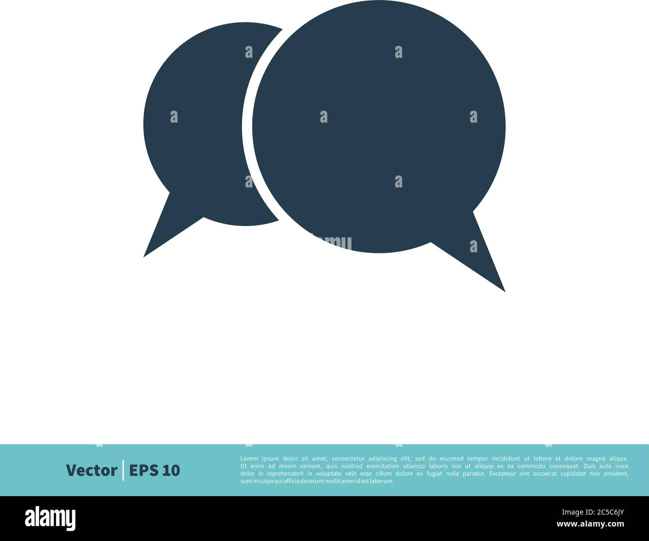 Speech Bubble Icon Vector Logo Template Illustration Design. Vector EPS 10. Stock Vector