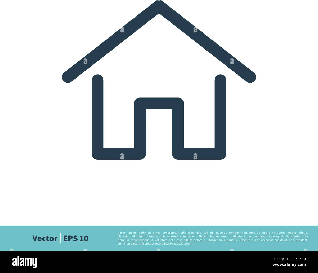 Home Button Icon Vector Logo Template Illustration Design. Vector EPS 10. Stock Vector