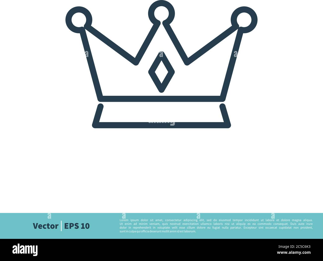 Crown Icon Vector Logo Template Illustration Design. Vector EPS 10. Stock Vector