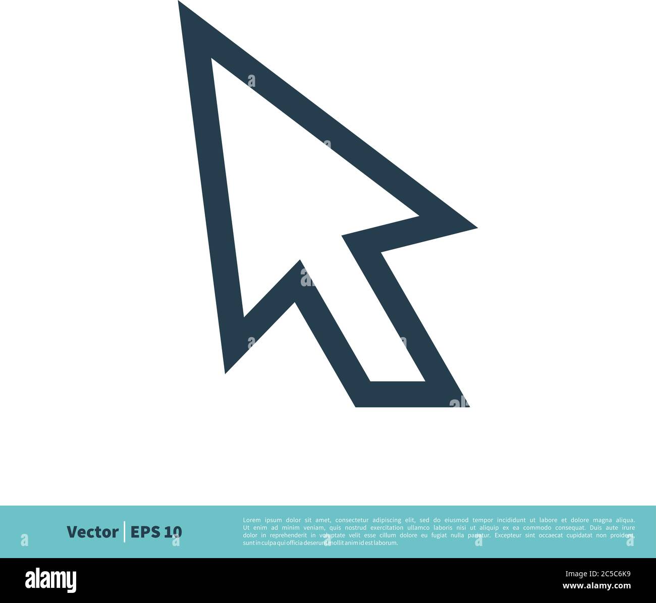 Arrow Pointer Icon Vector Logo Template Illustration Design. Vector EPS 10. Stock Vector