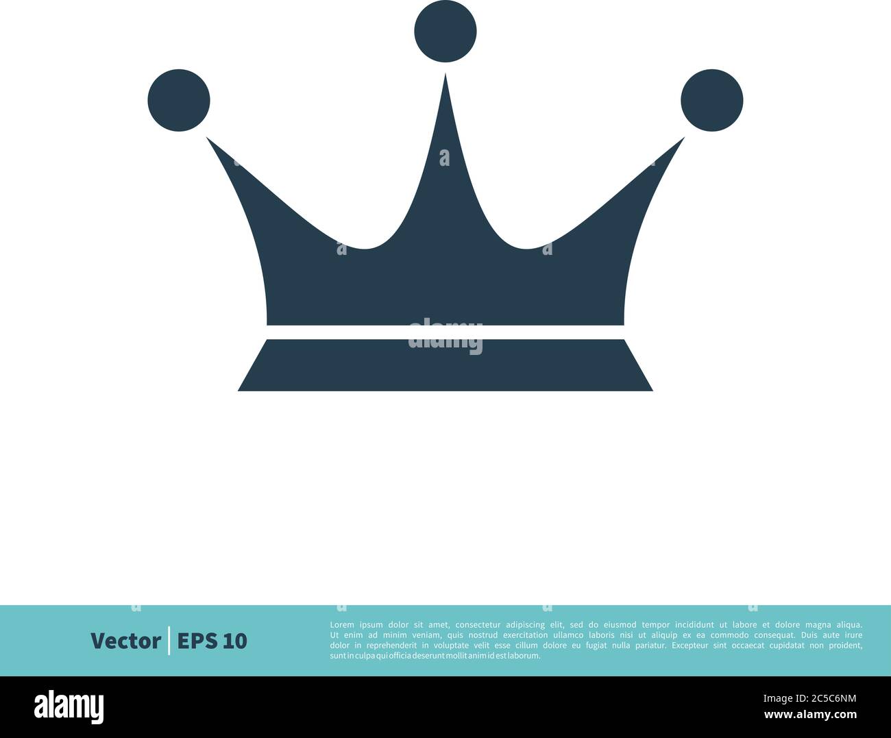 Crown Icon Vector Logo Template Illustration Design. Vector EPS 10. Stock Vector
