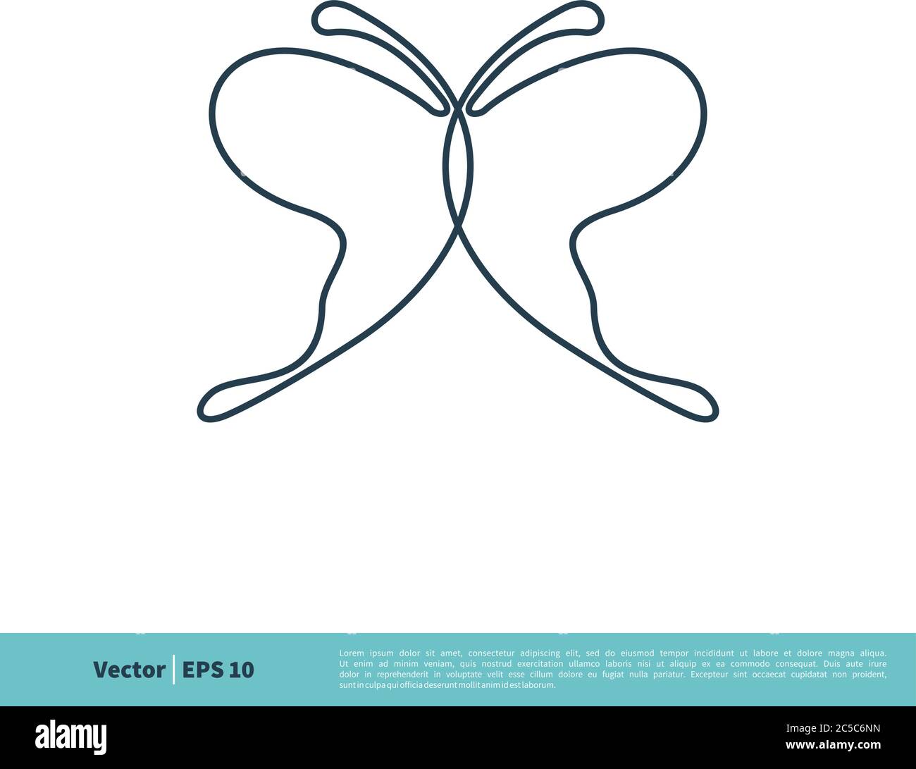 Butterfly Wing Icon Vector Logo Template Illustration Design. Vector EPS 10. Stock Vector