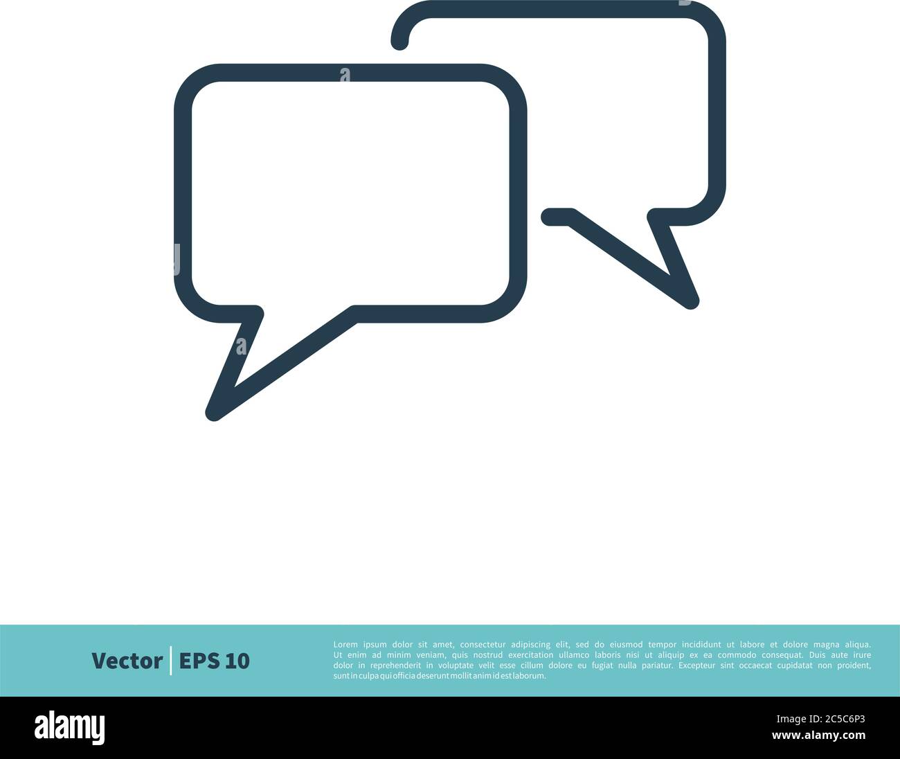 Speech Bubble Icon Vector Logo Template Illustration Design. Vector EPS 10. Stock Vector