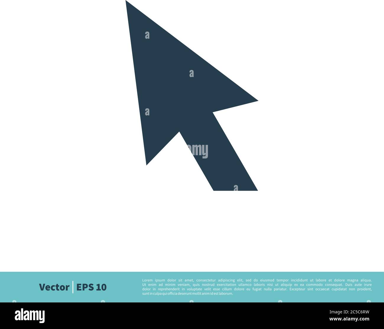 Arrow Pointer Icon Vector Logo Template Illustration Design. Vector EPS 10. Stock Vector