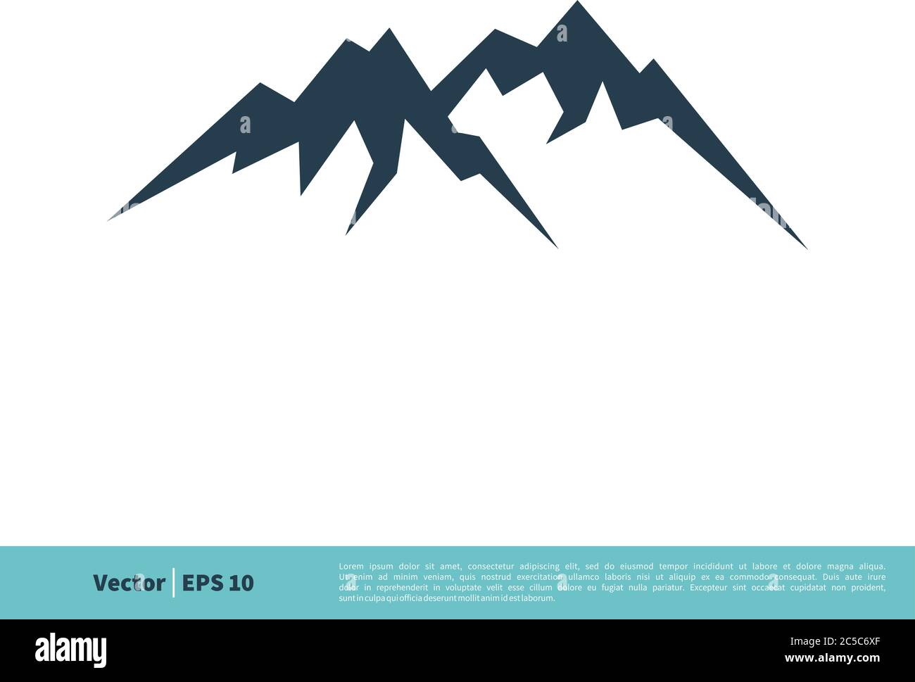 Mountain Icon Vector Logo Template Illustration Design. Vector EPS 10. Stock Vector