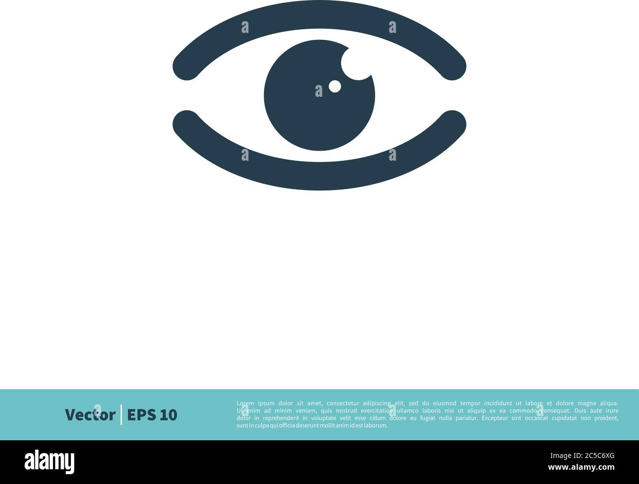 Eyeball Vision Icon Vector Logo Template Illustration Design. Vector EPS 10. Stock Vector