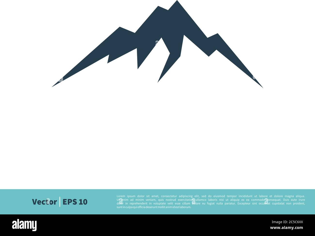 Mountain Icon Vector Logo Template Illustration Design. Vector EPS 10. Stock Vector