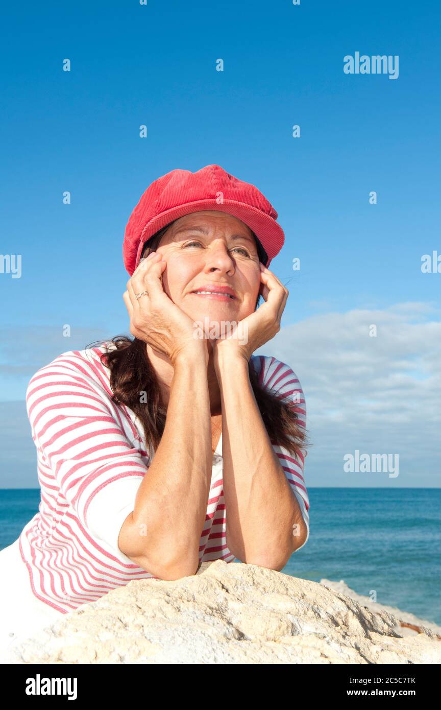 Happy Senior Woman. 60 Years Old Lady Isolated Stock Image - Image of  attractive, happiness: 201974687