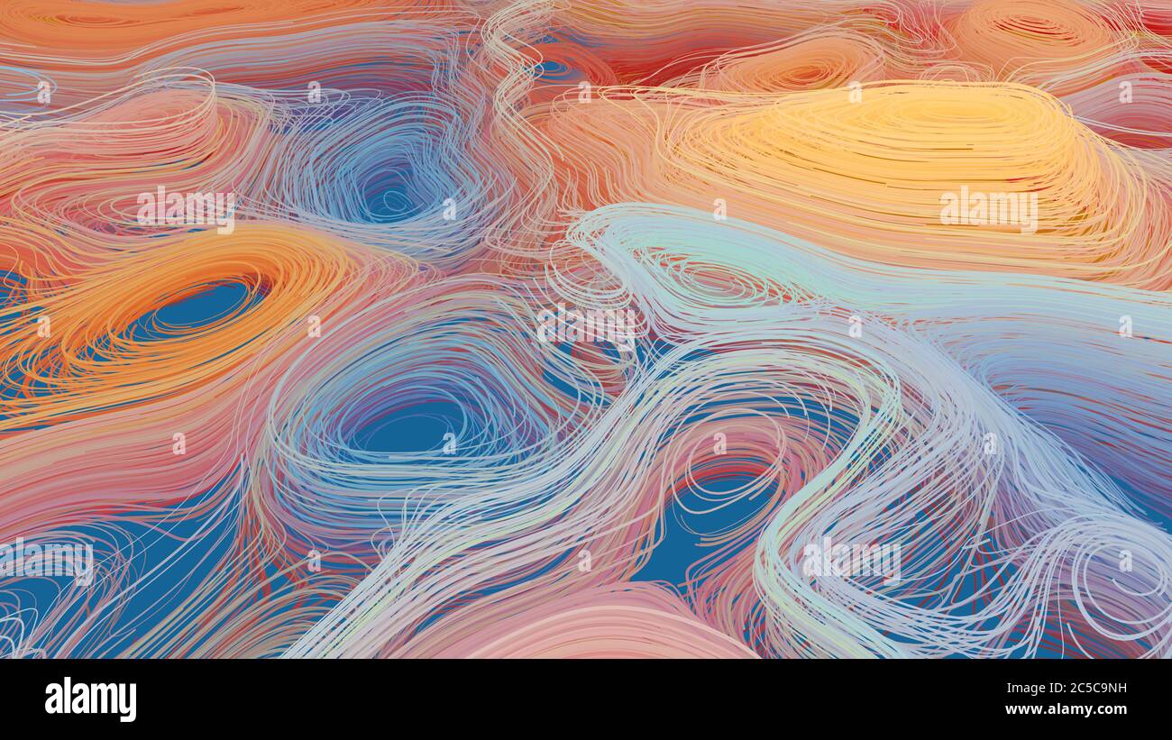 Colorful Swirls Background. Soft Pastel Colored Abstract Background Stock Photo