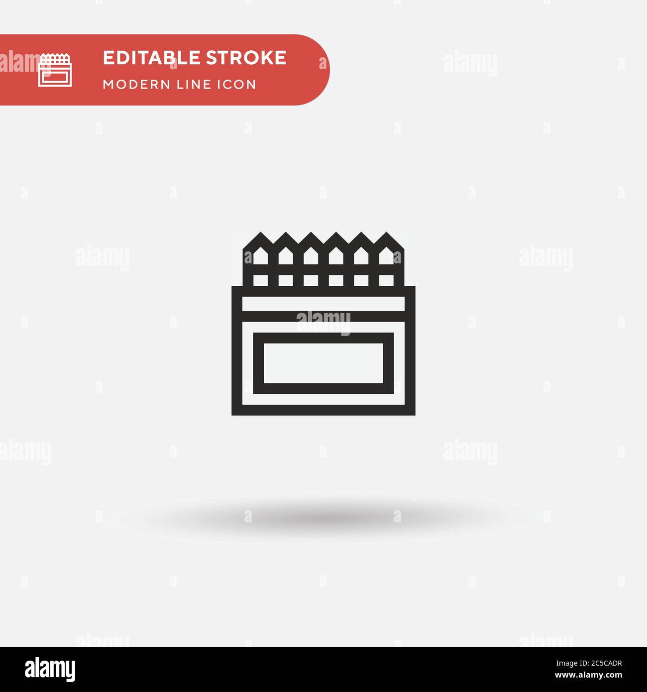 Color Pencils Simple vector icon. Illustration symbol design template for web mobile UI element. Perfect color modern pictogram on editable stroke. Color Pencils icons for your business project Stock Vector