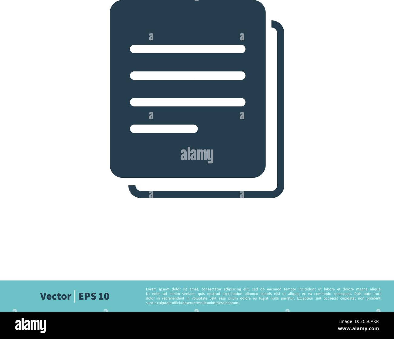 Document Sign, Paper and Text Icon Vector Logo Template Illustration Design. Vector EPS 10. Stock Vector