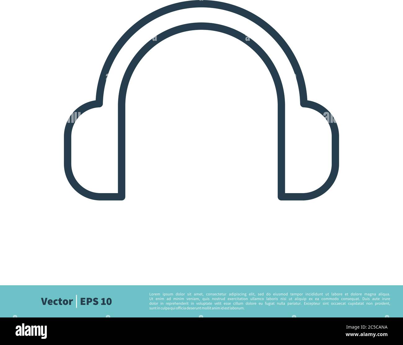 Earphone, Headset, Headphone Icon Vector Logo Template Illustration Design.  Vector EPS 10 Stock Vector Image & Art - Alamy
