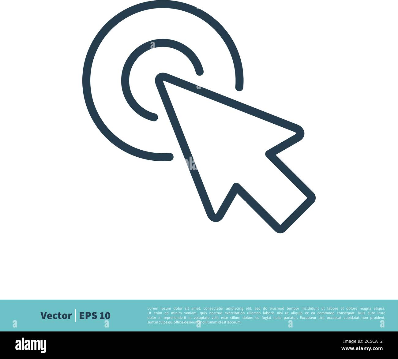 Pointer Arrow Icon Vector Logo Template Illustration Design. Vector EPS 10. Stock Vector