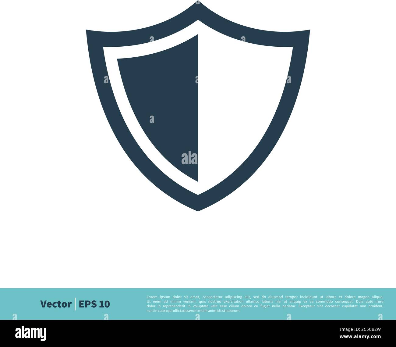 Shield Icon Vector Logo Template Illustration Design. Vector EPS 10. Stock Vector