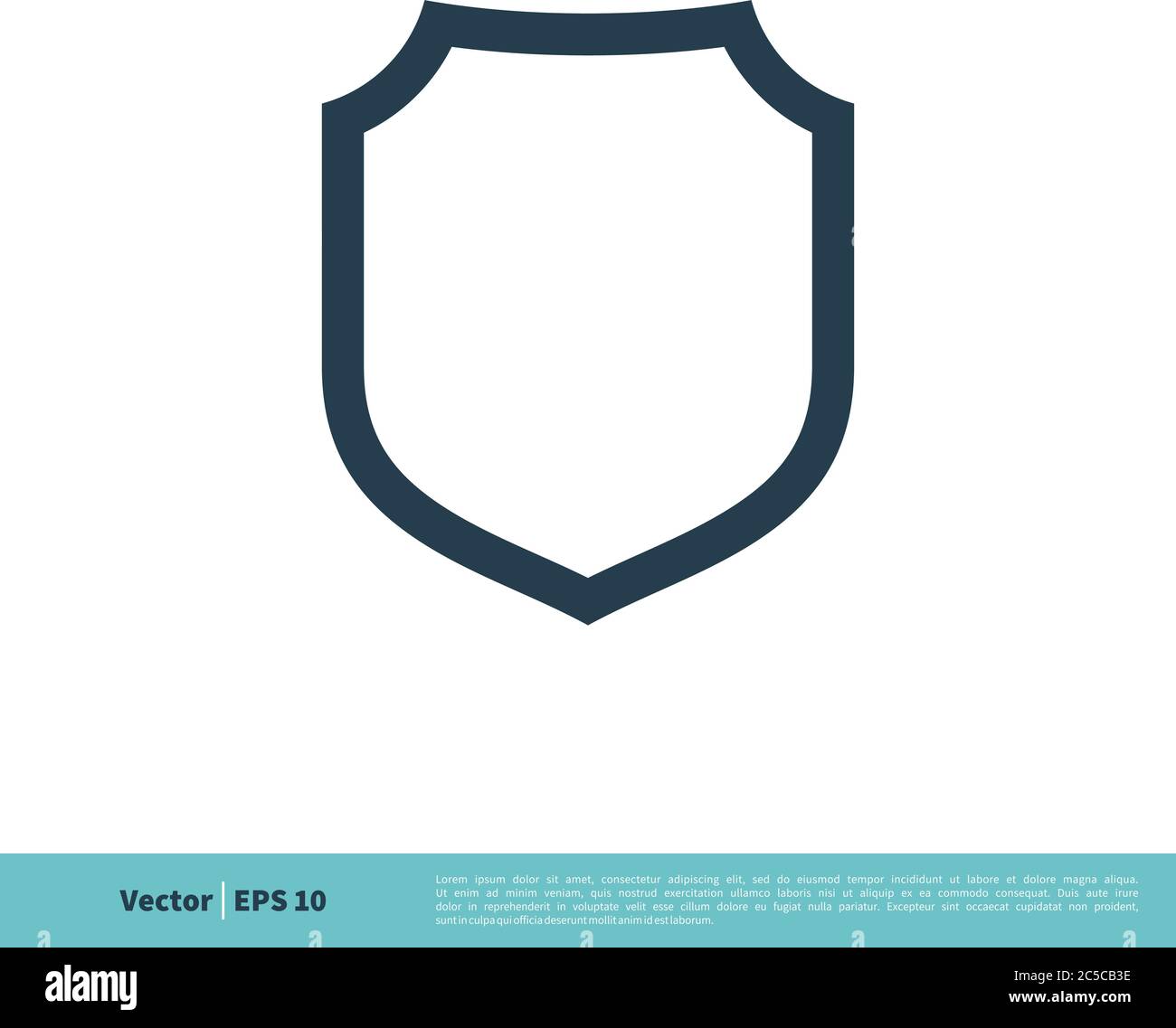Shield Icon Vector Logo Template Illustration Design. Vector EPS 10. Stock Vector