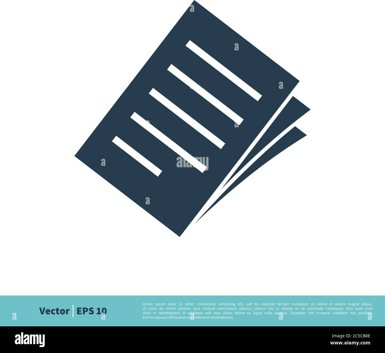 Paper Icon Vector Logo Template Illustration Design. Vector EPS 10. Stock Vector
