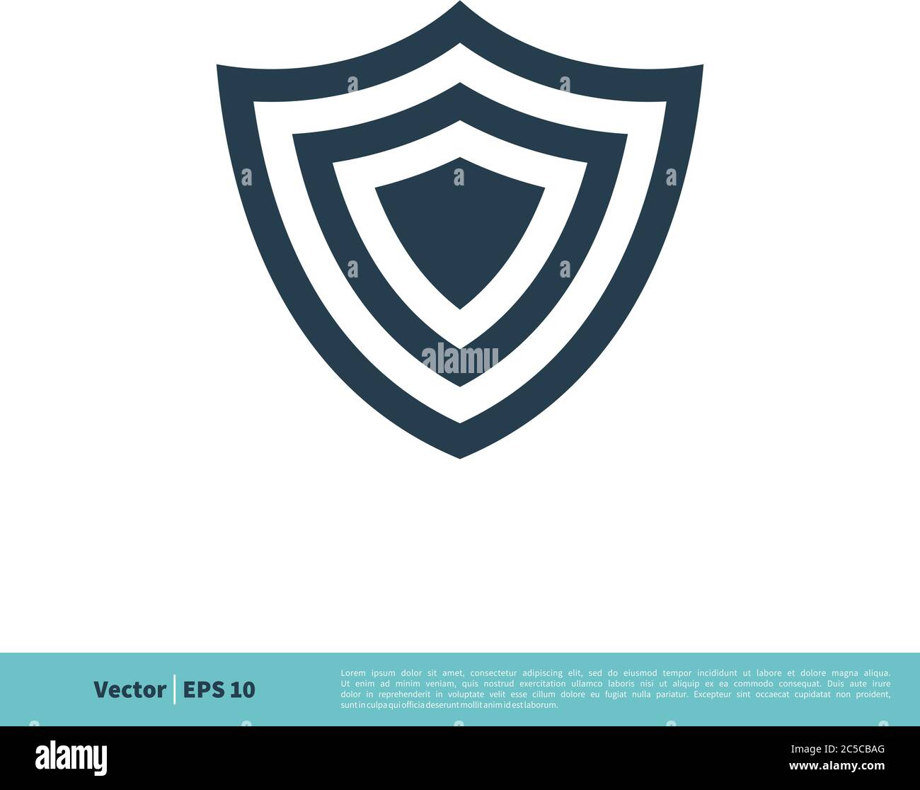 Shield Icon Vector Logo Template Illustration Design. Vector EPS 10. Stock Vector