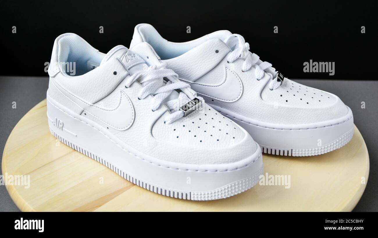 Nike Air Force 1 White High Resolution Stock Photography and Images - Alamy