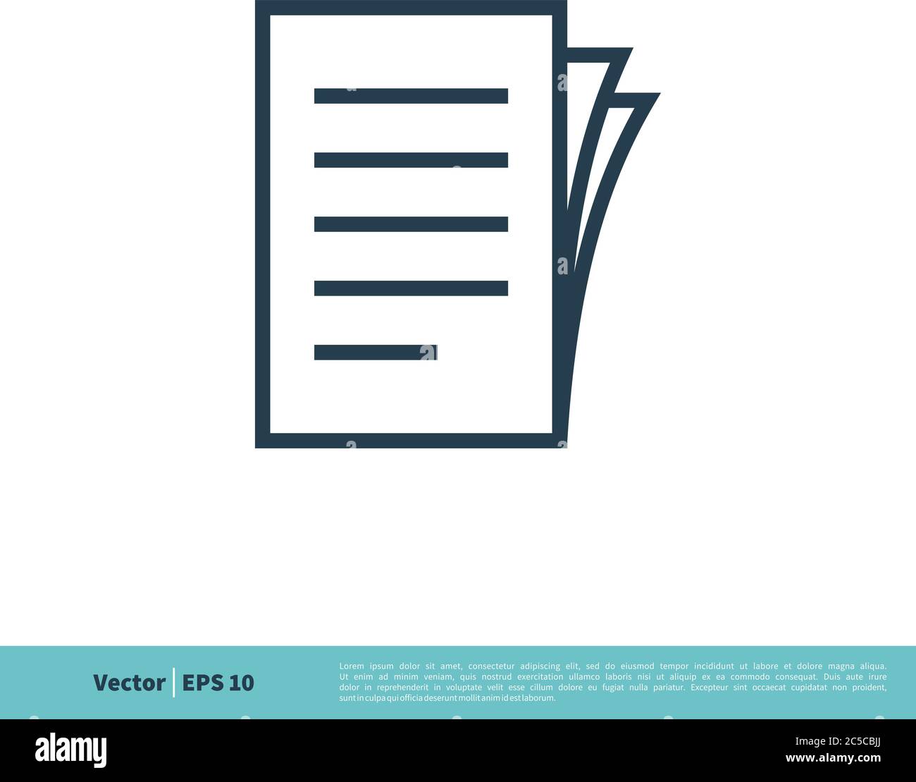 Paper Icon Vector Logo Template Illustration Design. Vector EPS 10. Stock Vector