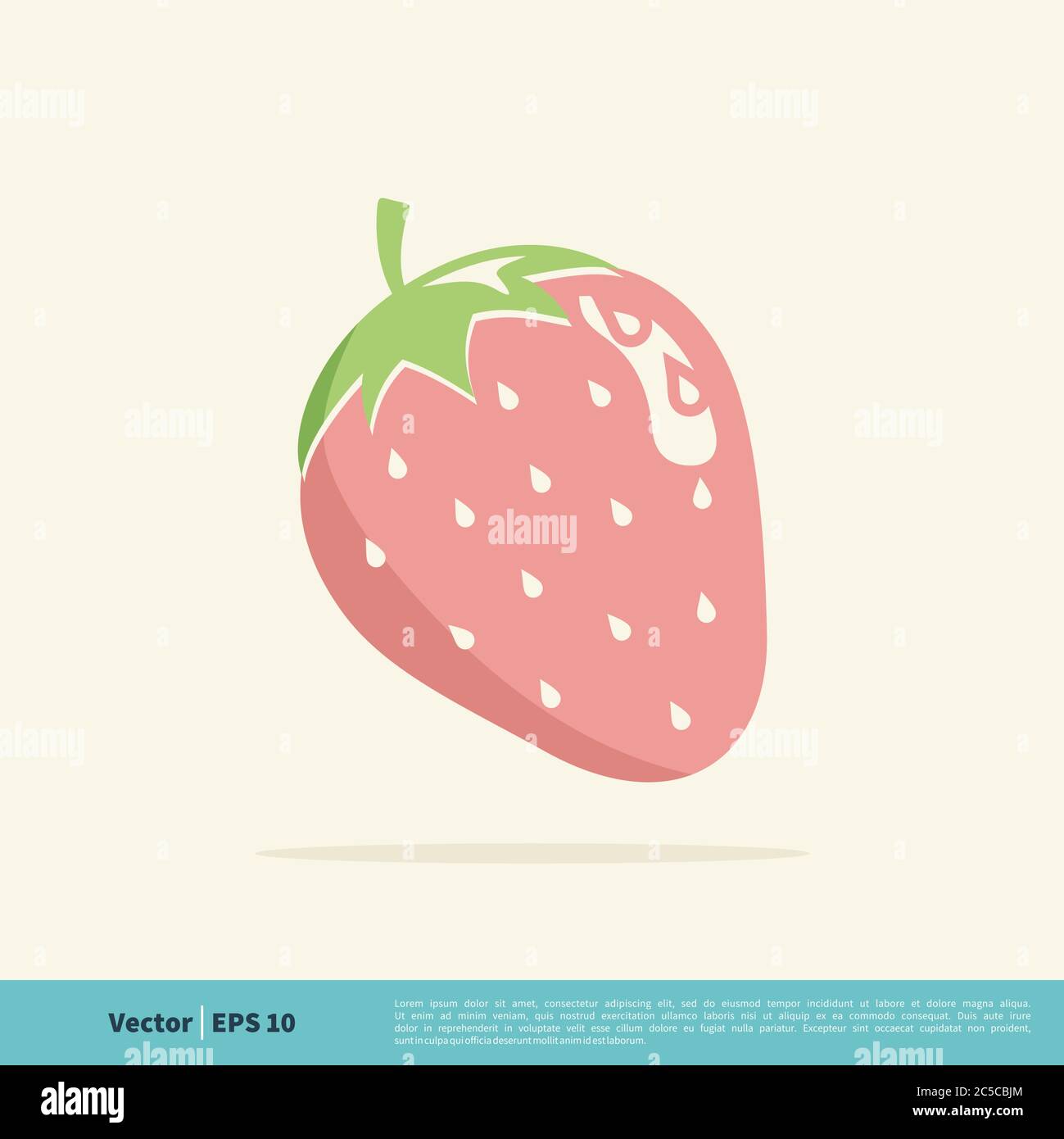 Strawberry Fruit Icon Vector Logo Template Illustration Design. Vector EPS 10. Stock Vector