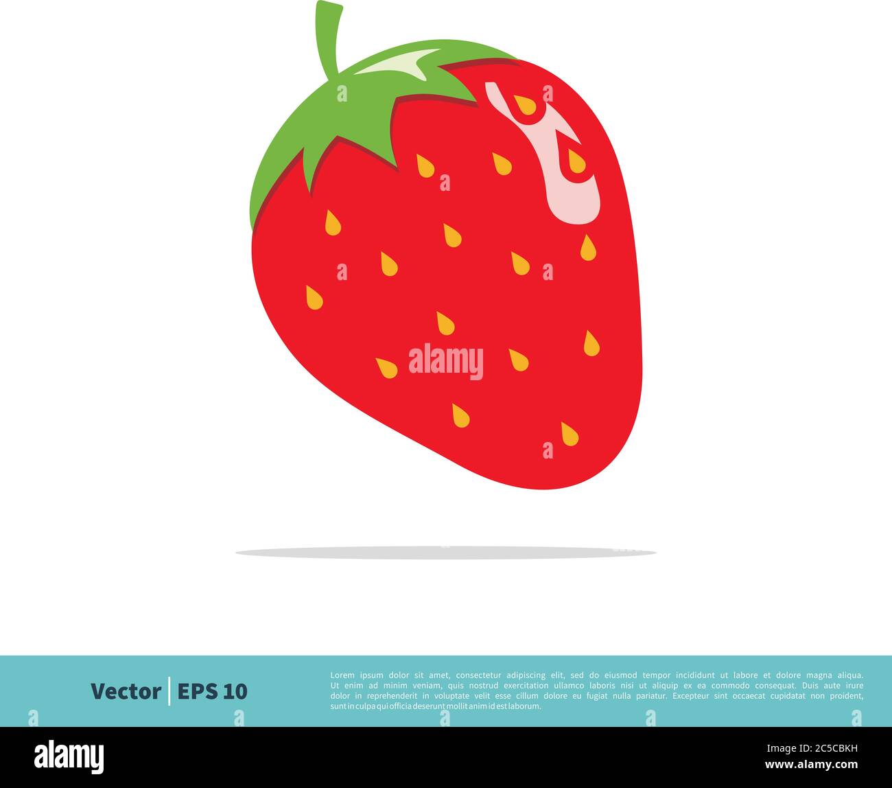 Strawberry Fruit Icon Vector Logo Template Illustration Design. Vector EPS 10. Stock Vector