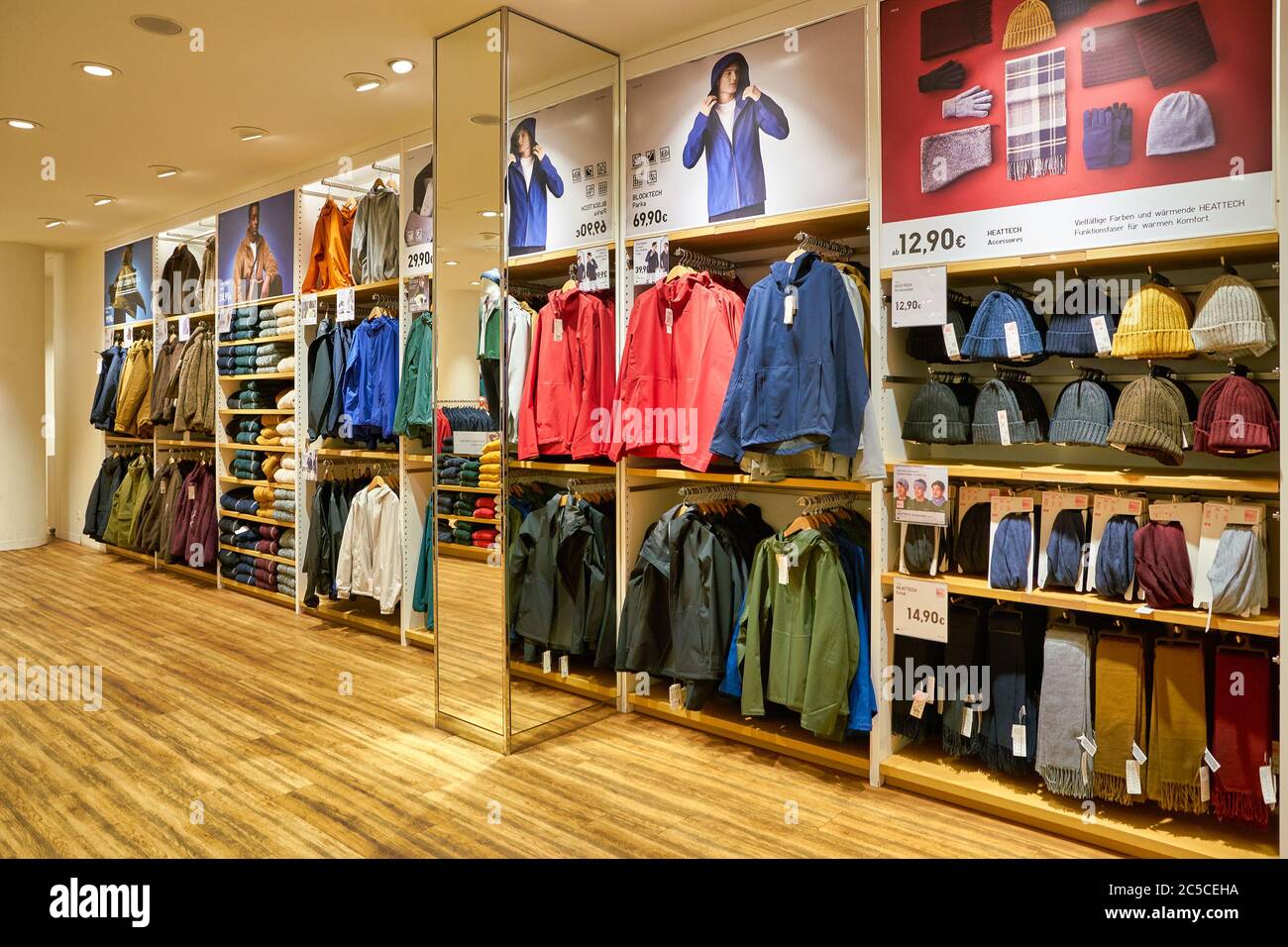 BERLIN, GERMANY - CIRCA SEPTEMBER, 2019: interior shot of Uniqlo store in  Berlin Stock Photo - Alamy