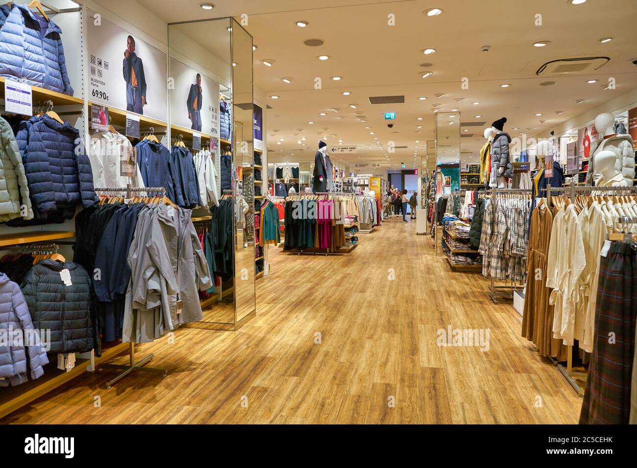 BERLIN, GERMANY - CIRCA SEPTEMBER, 2019: interior shot of Uniqlo store in  Berlin Stock Photo - Alamy
