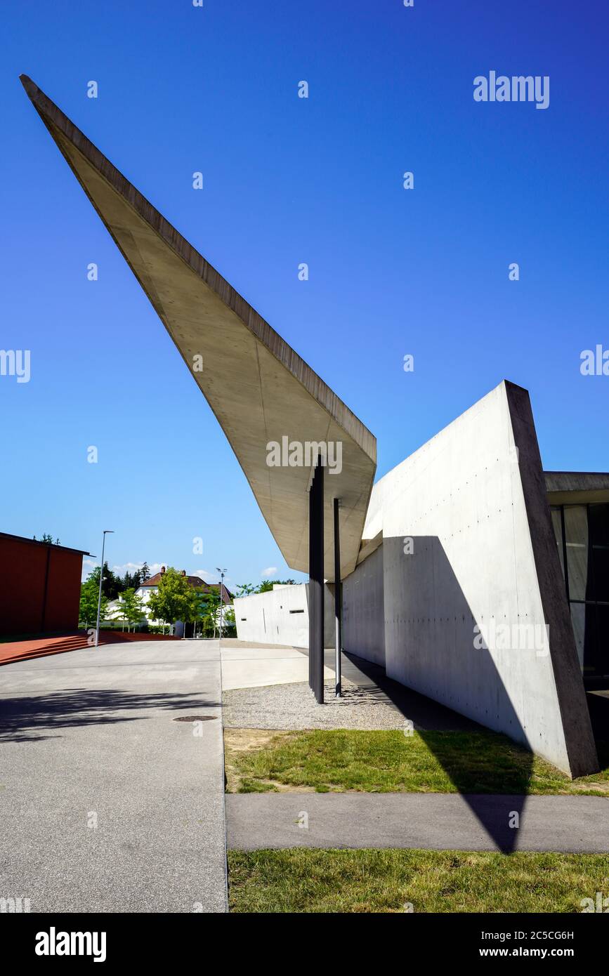Fire Station by architect Zaha Hadid. Vitra Campus, Weil am Rhein, Germany  Stock Photo - Alamy