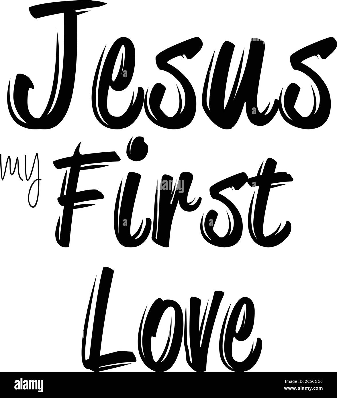 Jesus is my first love, Christian Faith, Typography for print or ...