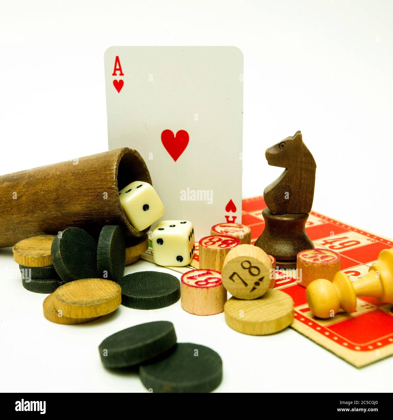 Variety of games Stock Photo