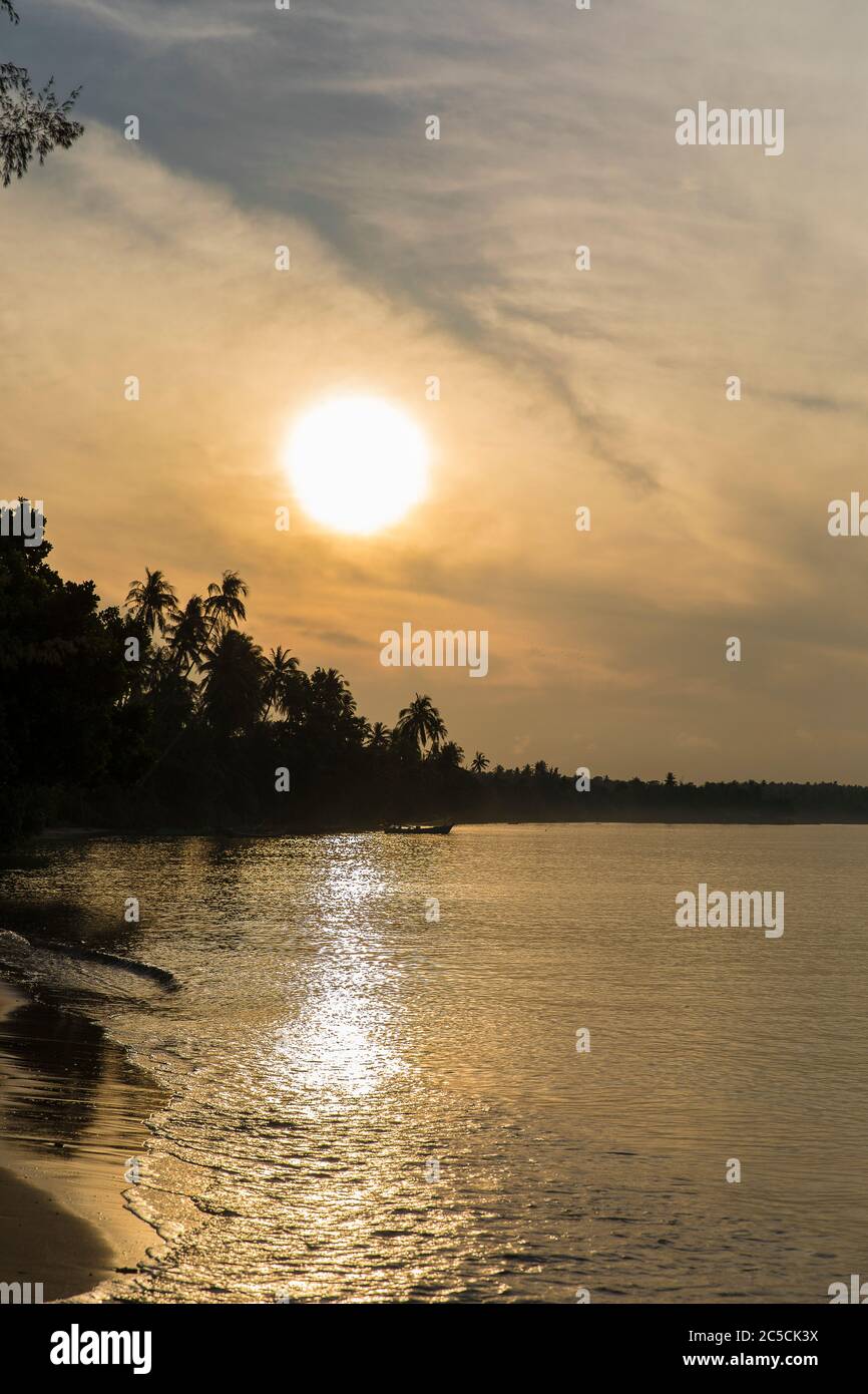 Sunrise, koh mak island, Thailand. Stock Photo