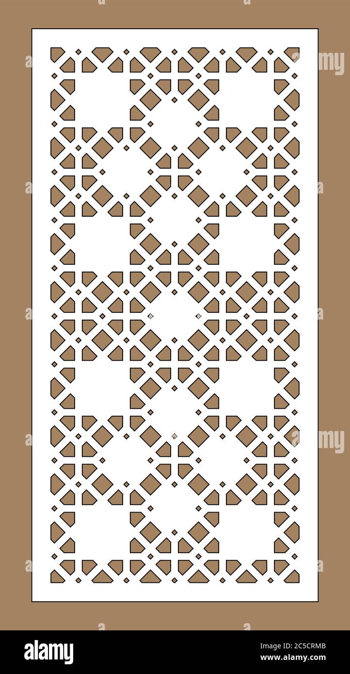 Arabic islamic decorative wall, screen, panel pattern with stars ...