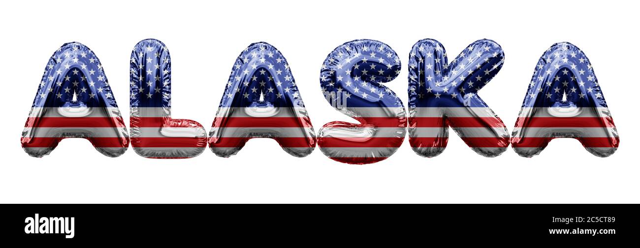 Alaska state illustration Cut Out Stock Images & Pictures Alamy