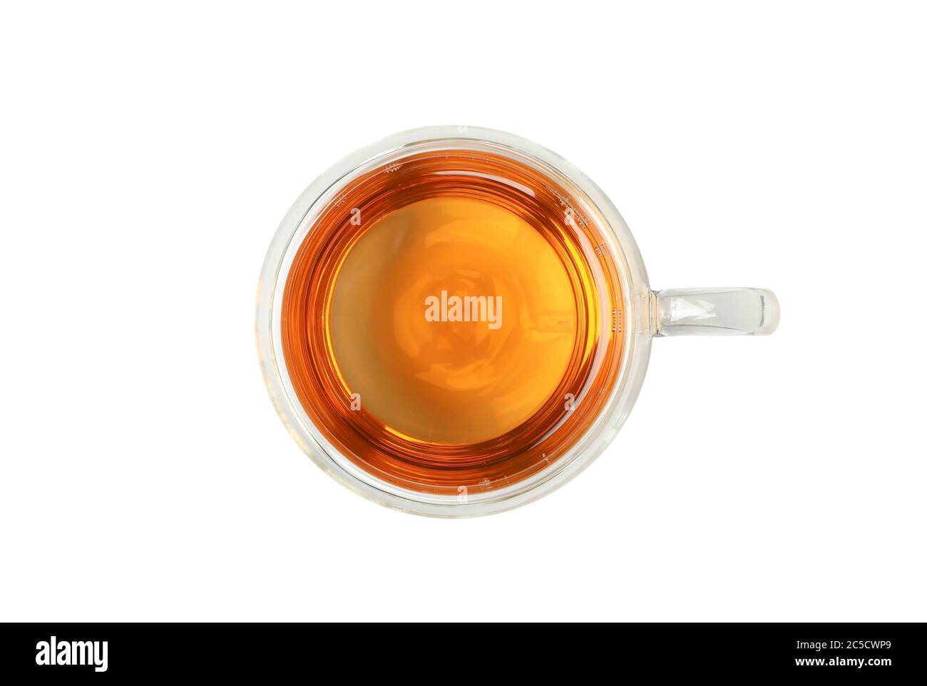 Glass cup of chamomile tea isolated on white background Stock Photo - Alamy