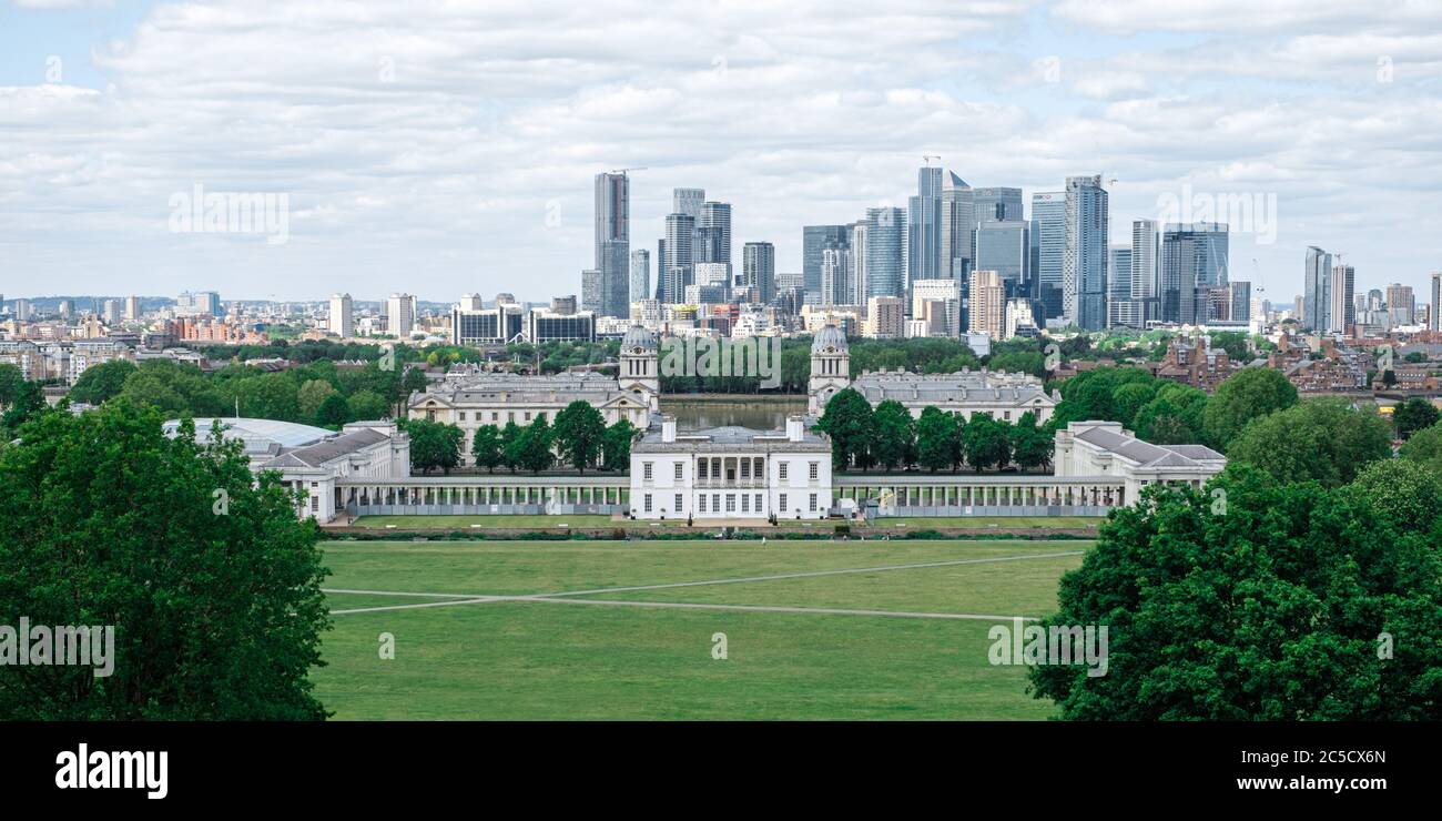 Images during the Coronavirus Pandemic in the London Boroughs of Newham, Tower Hamlets and Greenwich Stock Photo