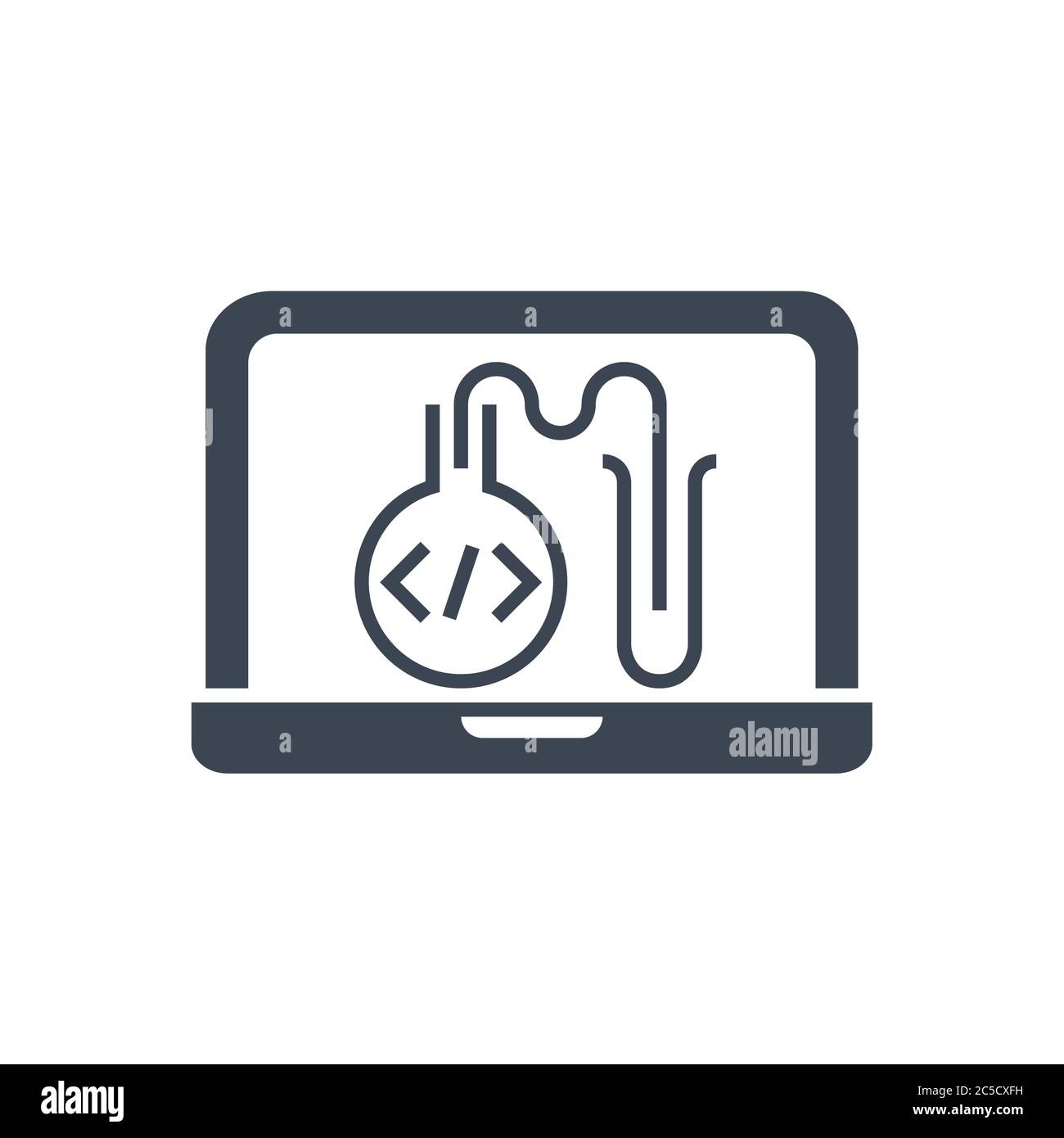 Testing Programming Vector Glyph Icon Stock Vector Image & Art - Alamy