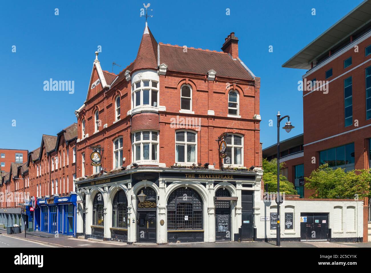 The Shakespeare pub, a traditional victorian pub in Summer Row in Birmingham city centre Stock Photo