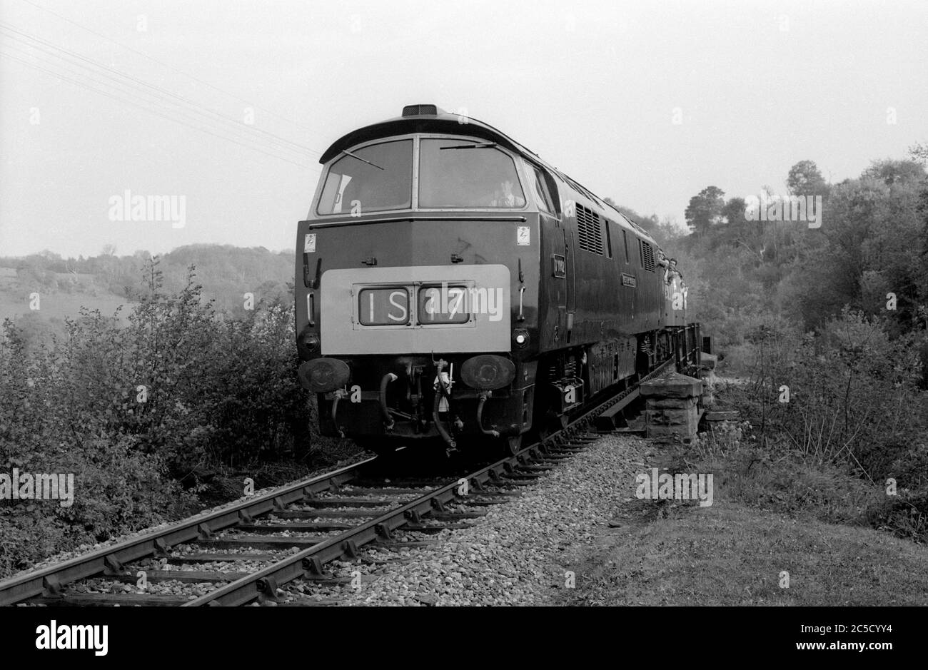Western class diesel locomotive No. D1062 'Western Courier' at the Severn Valley Railway diesel gala, Worcestershire, UK. 1987. Stock Photo