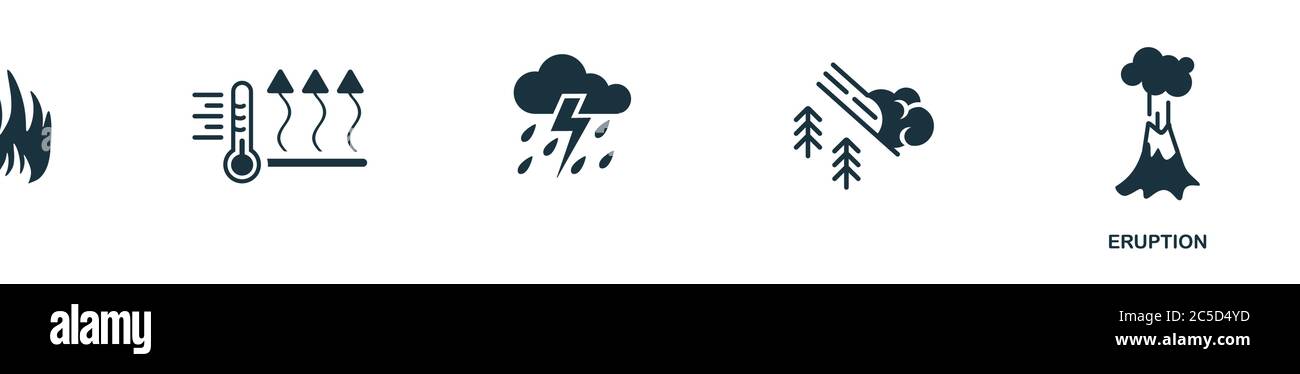 Eruption icon. Monochrome simple Eruption icon for templates, web ...