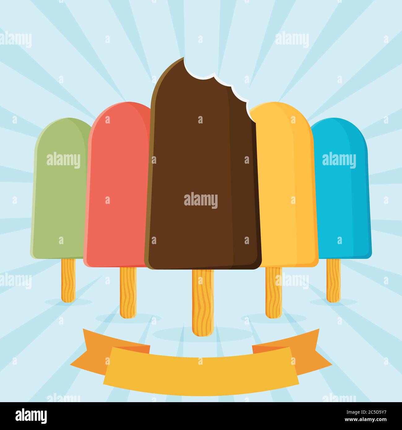 Vector ice cream illustration Stock Vector Image & Art - Alamy