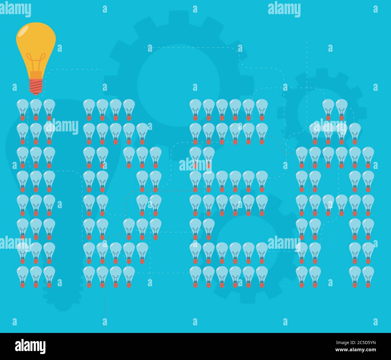 light bulb idea vector illustration Stock Vector
