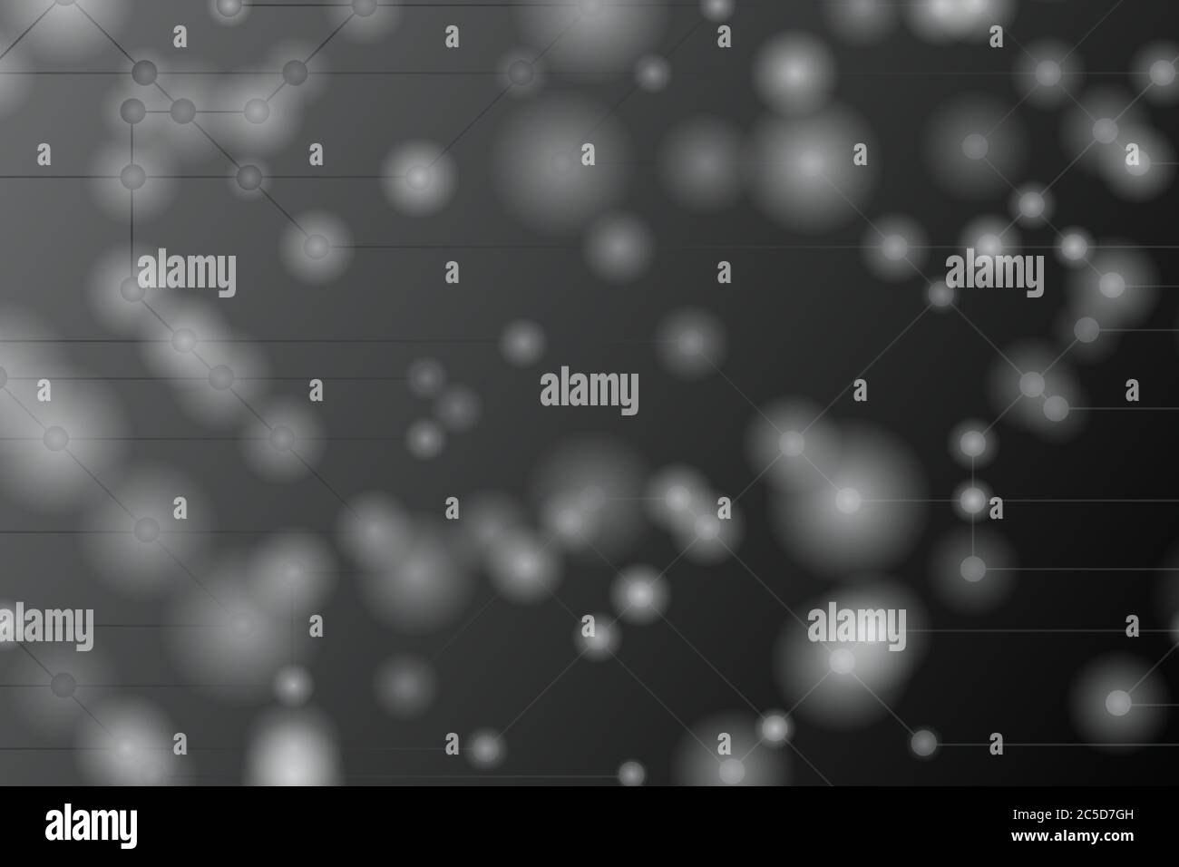 High tech vector illustration. Gray background and white light. Stock Vector