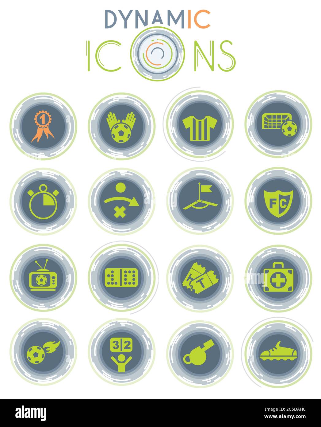 football dynamic icons Stock Vector Image & Art - Alamy